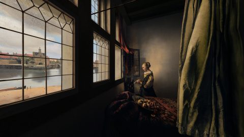 A 3D/VR version of Girl Reading a Letter at an Open Window by Johannes Vermeer. Completed ~657–1659